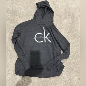 Calvin klein long sleeve grey top
